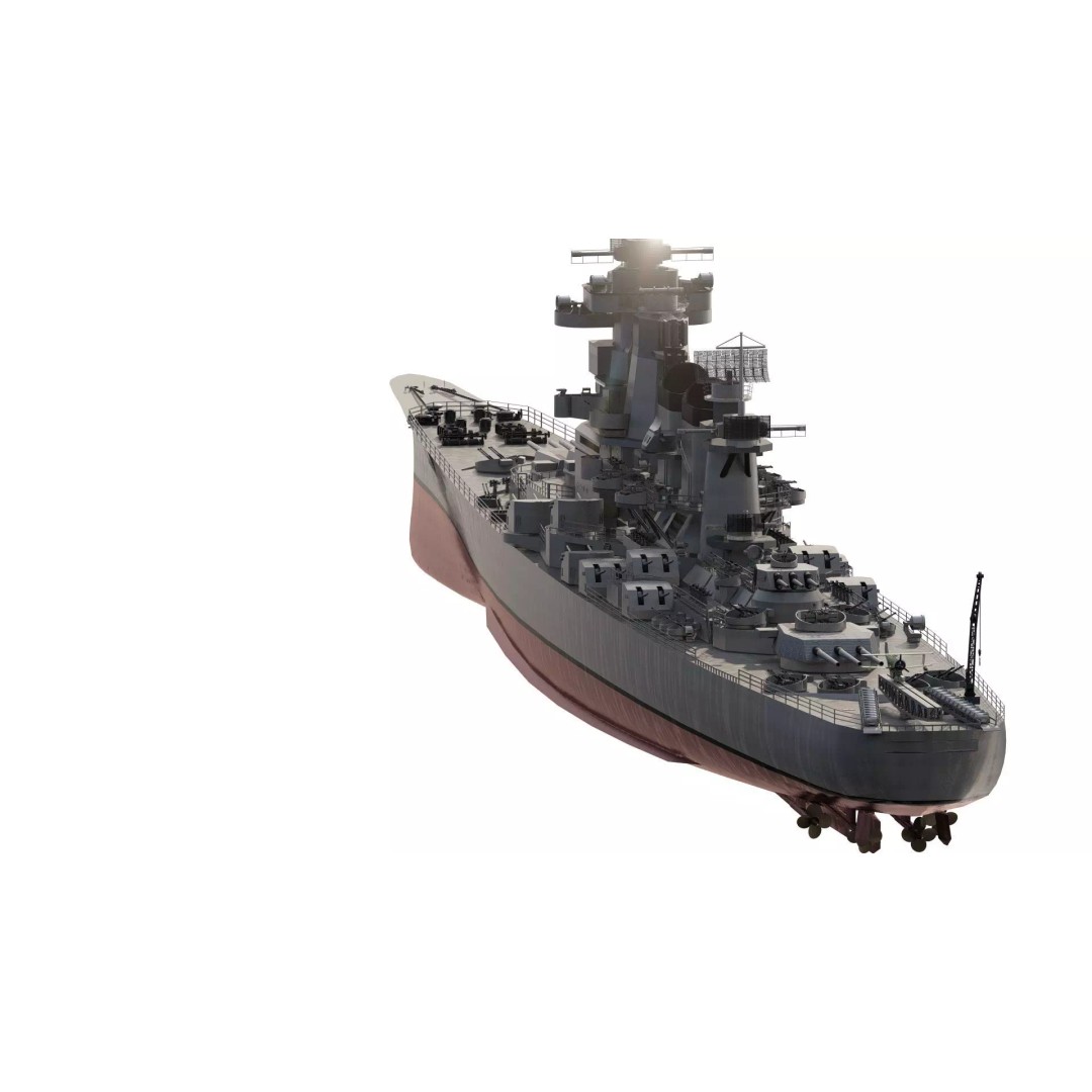 WW2 US Navy Heavy Cruiser 3D Model – High Poly PBR Asset, Lumion - View 8