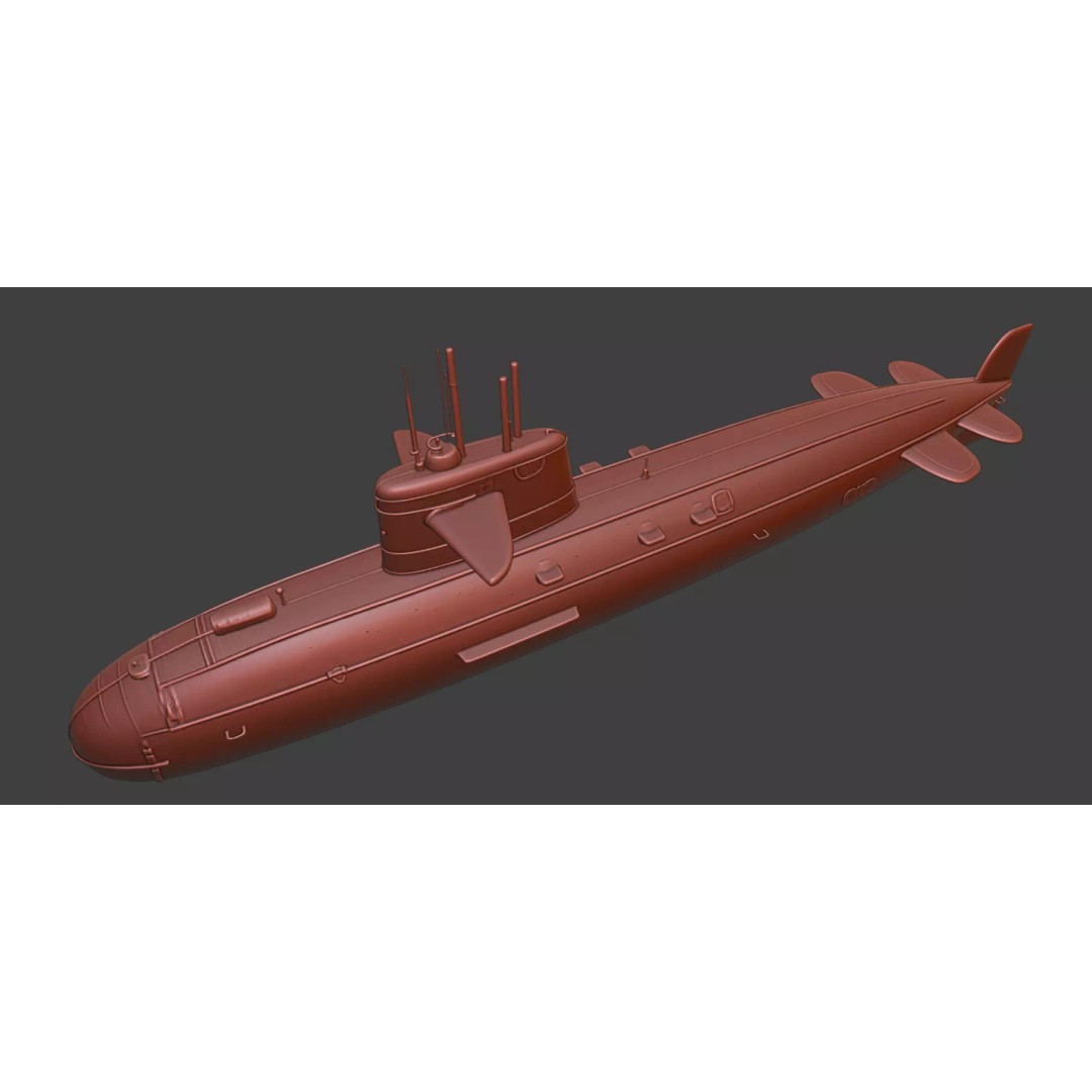 Naval Submarine 3D Model – High-Detail PBR Game Ready Asset, FBX - View 18