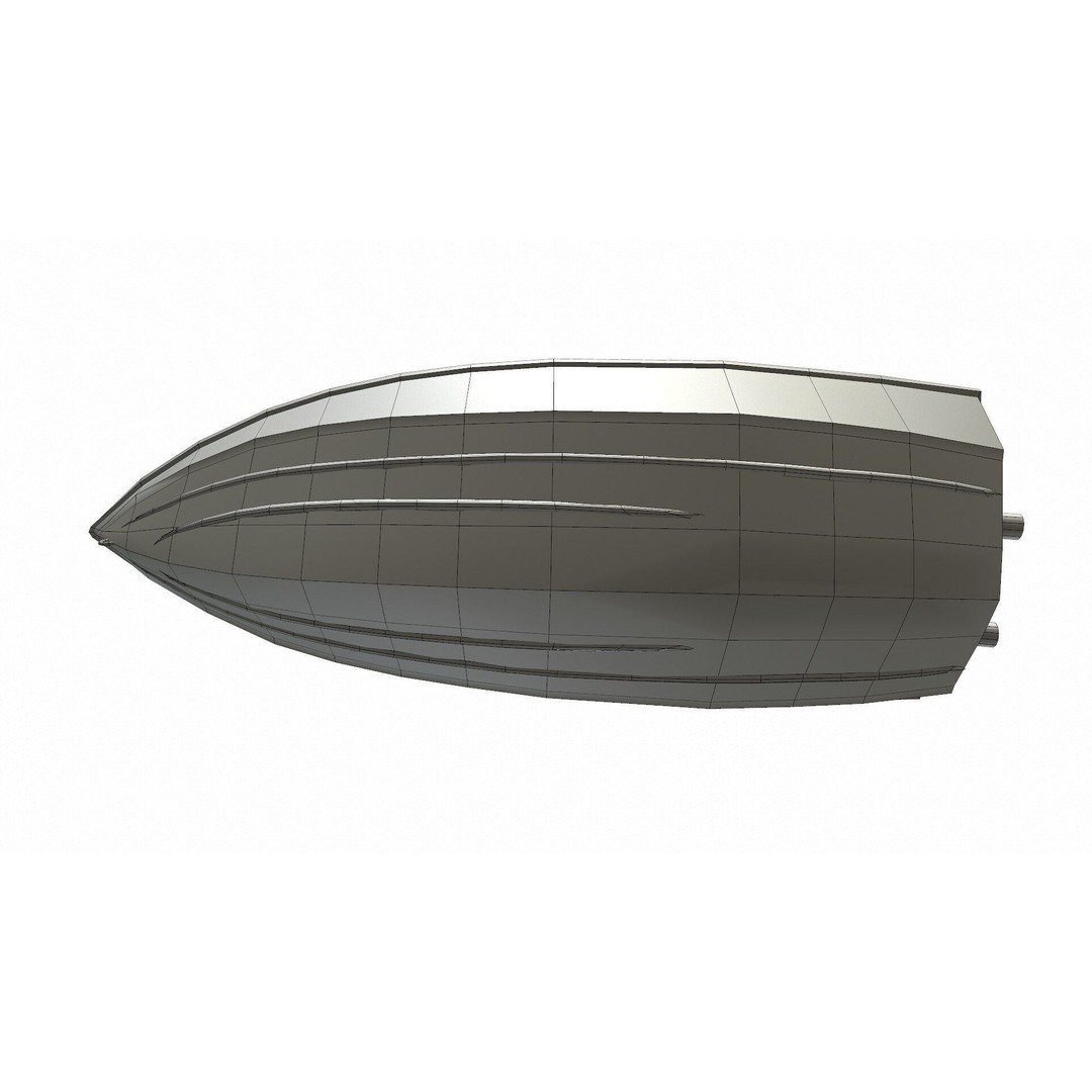 Speedboat 3D Model – Low Poly PBR Game Asset, FBX, OBJ - View 29