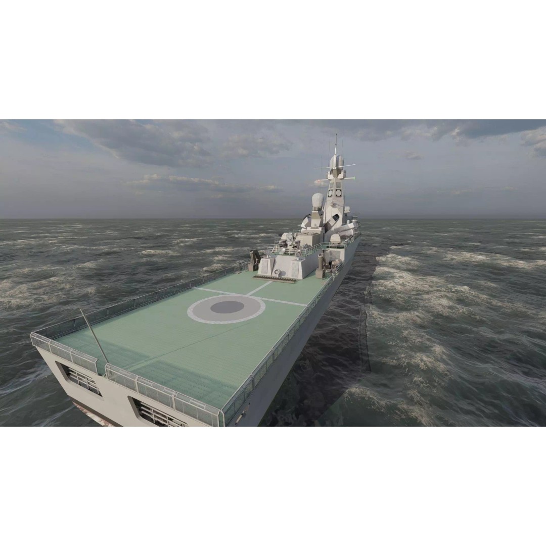 Advanced Corvette 3D Model – Military Watercraft, PBR Textured, Lumion Ready - View 16