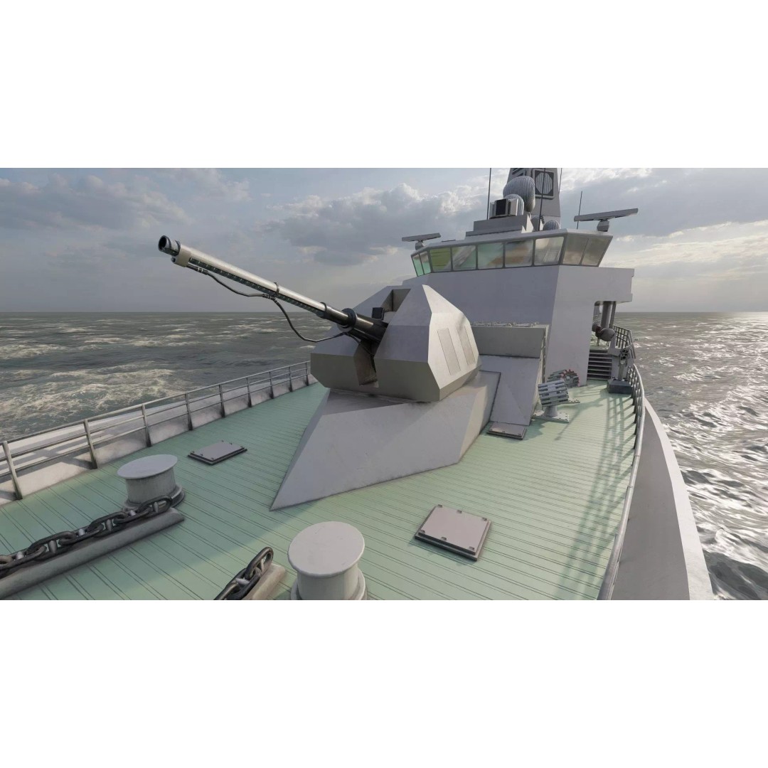 Advanced Corvette 3D Model – Military Watercraft, PBR Textured, Lumion Ready - View 22