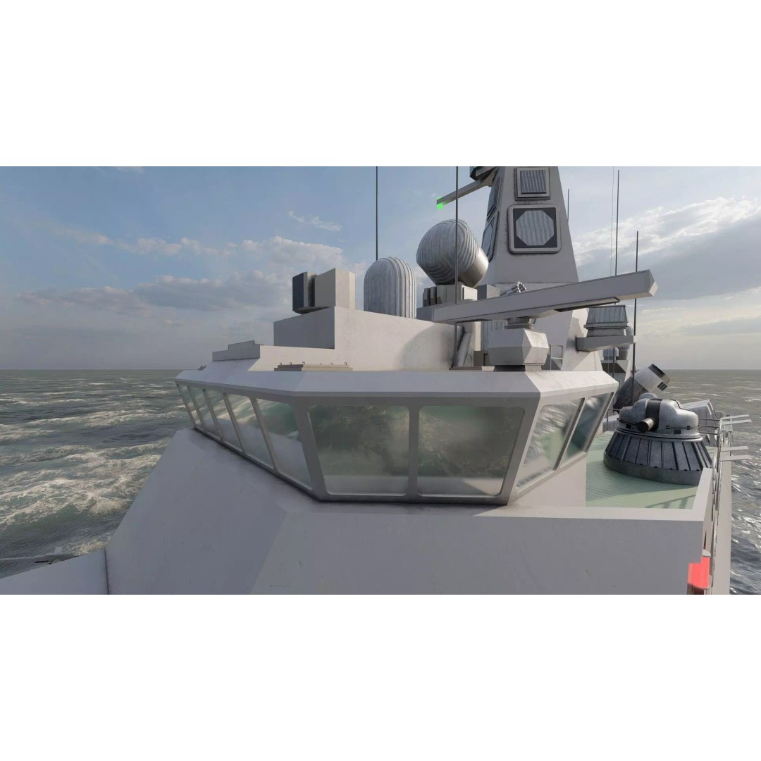 Advanced Corvette 3D Model – Military Watercraft, PBR Textured, Lumion Ready - View 25