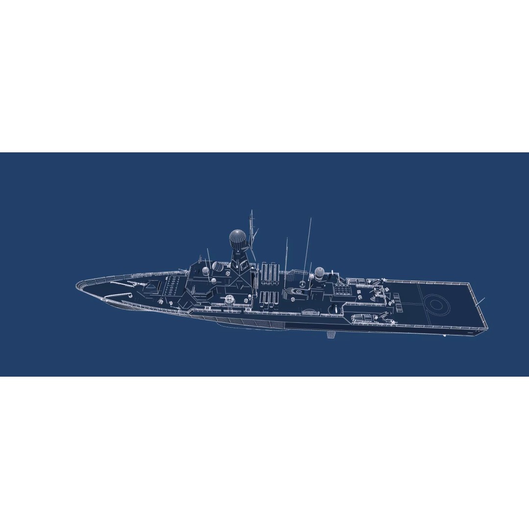 Advanced Corvette 3D Model – Military Watercraft, PBR Textured, Lumion Ready - View 50
