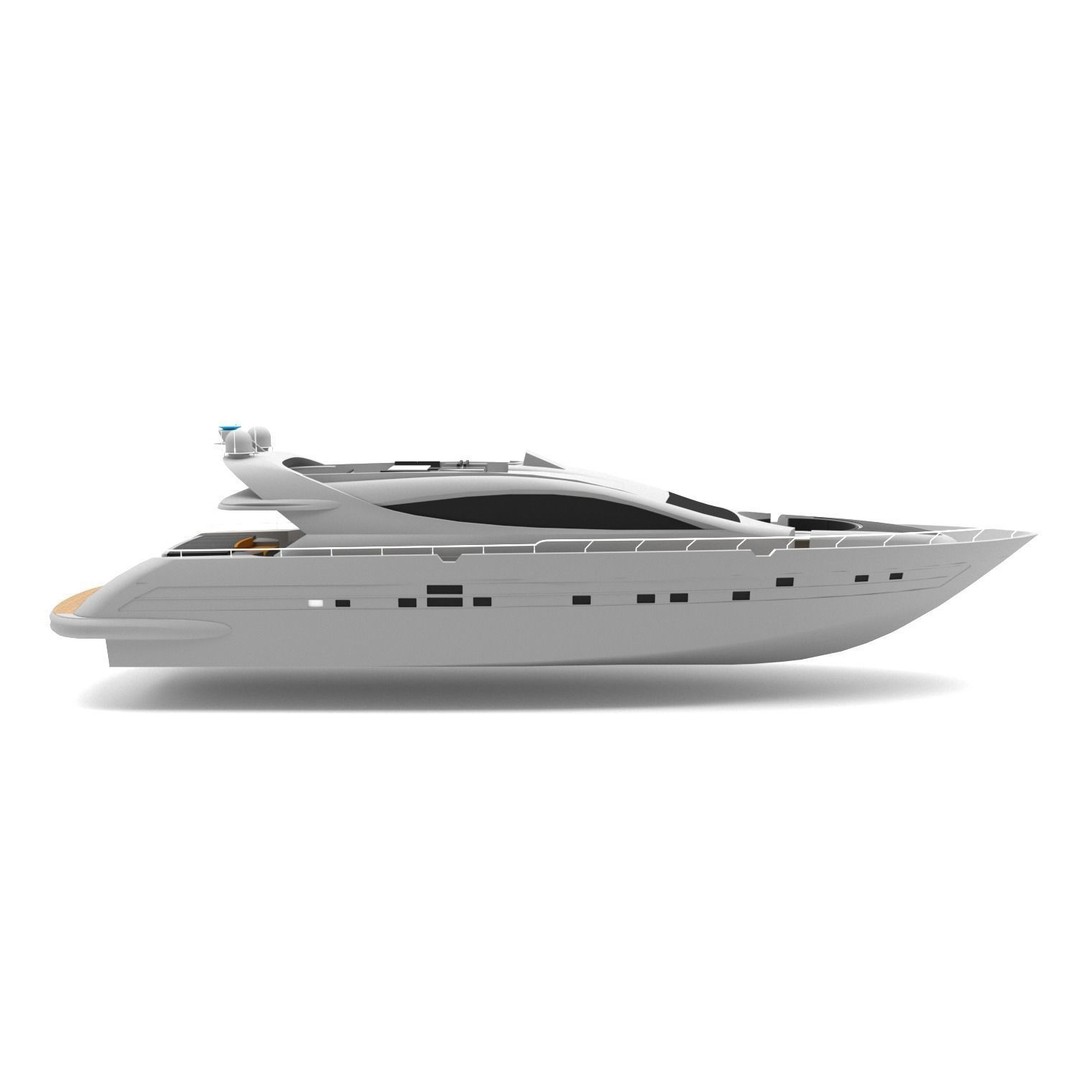 Muse Moran 3D Model – Luxury Yacht, Game-Ready FBX Asset - View 7