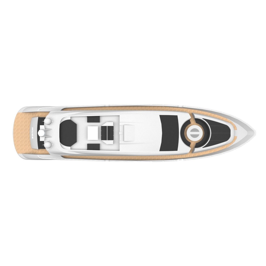 Muse Moran 3D Model – Luxury Yacht, Game-Ready FBX Asset - View 8
