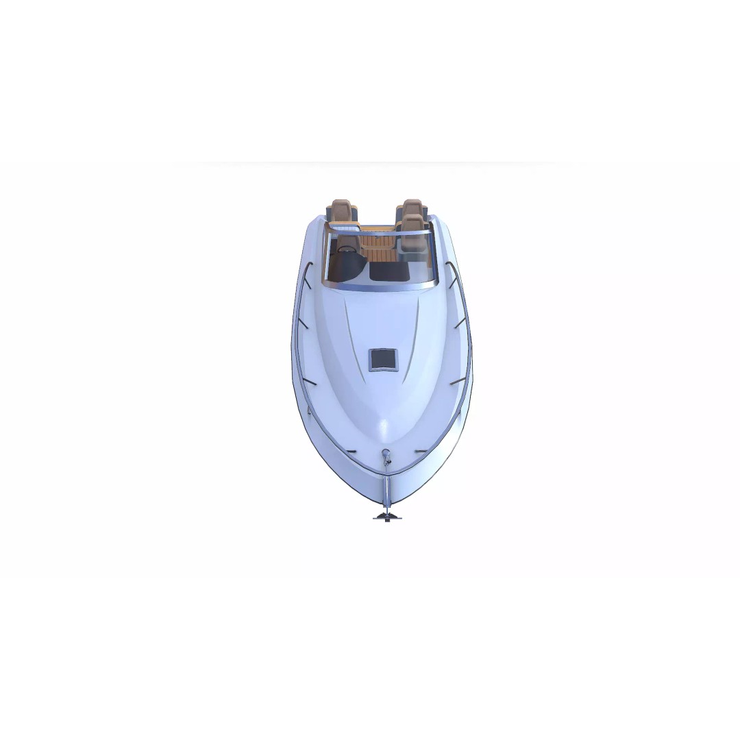 Speedboat 3D Model – Low Poly PBR Game Asset, FBX, OBJ - View 15