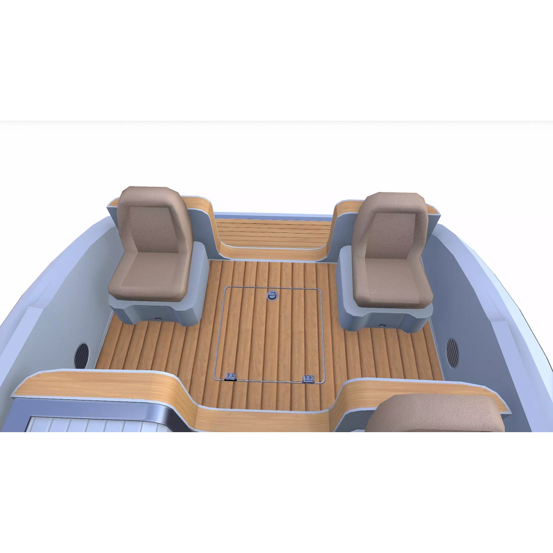 Speedboat 3D Model – Low Poly PBR Game Asset, FBX, OBJ - View 26