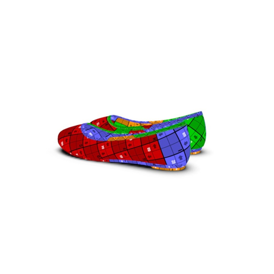 Stylish Women’s and Girls’ Shoes 3D Model – Fashionable Footwear Collection, FBX - View 13