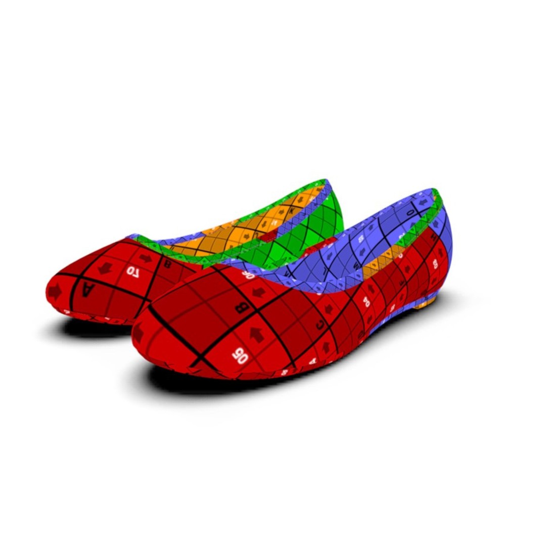Stylish Women’s and Girls’ Shoes 3D Model – Fashionable Footwear Collection, FBX - View 14