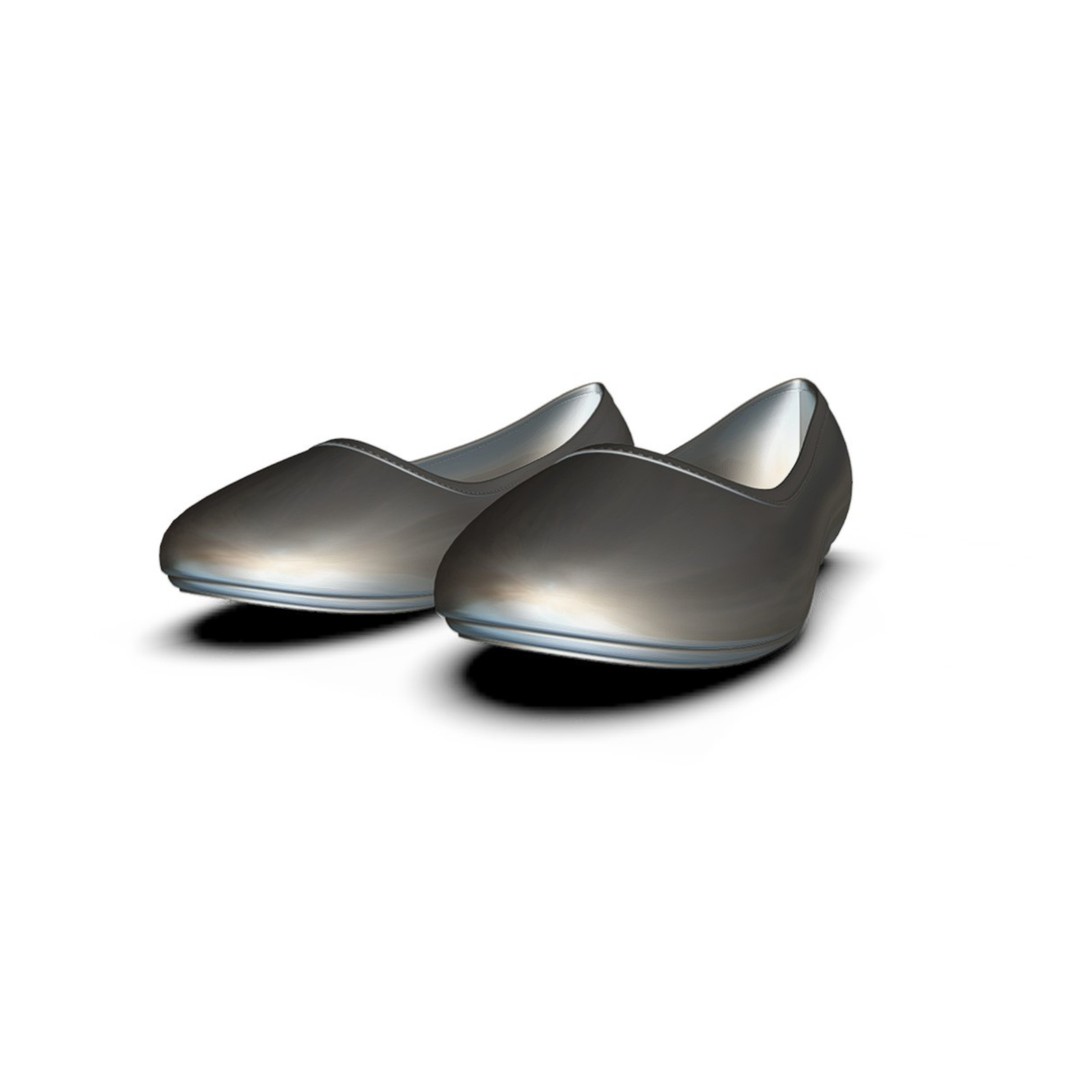 Stylish Women’s and Girls’ Shoes 3D Model – Fashionable Footwear Collection, FBX - View 9