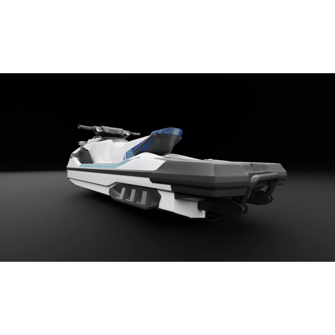 Jet Ski Boat 3D Model – High Poly Watercraft with PBR Textures