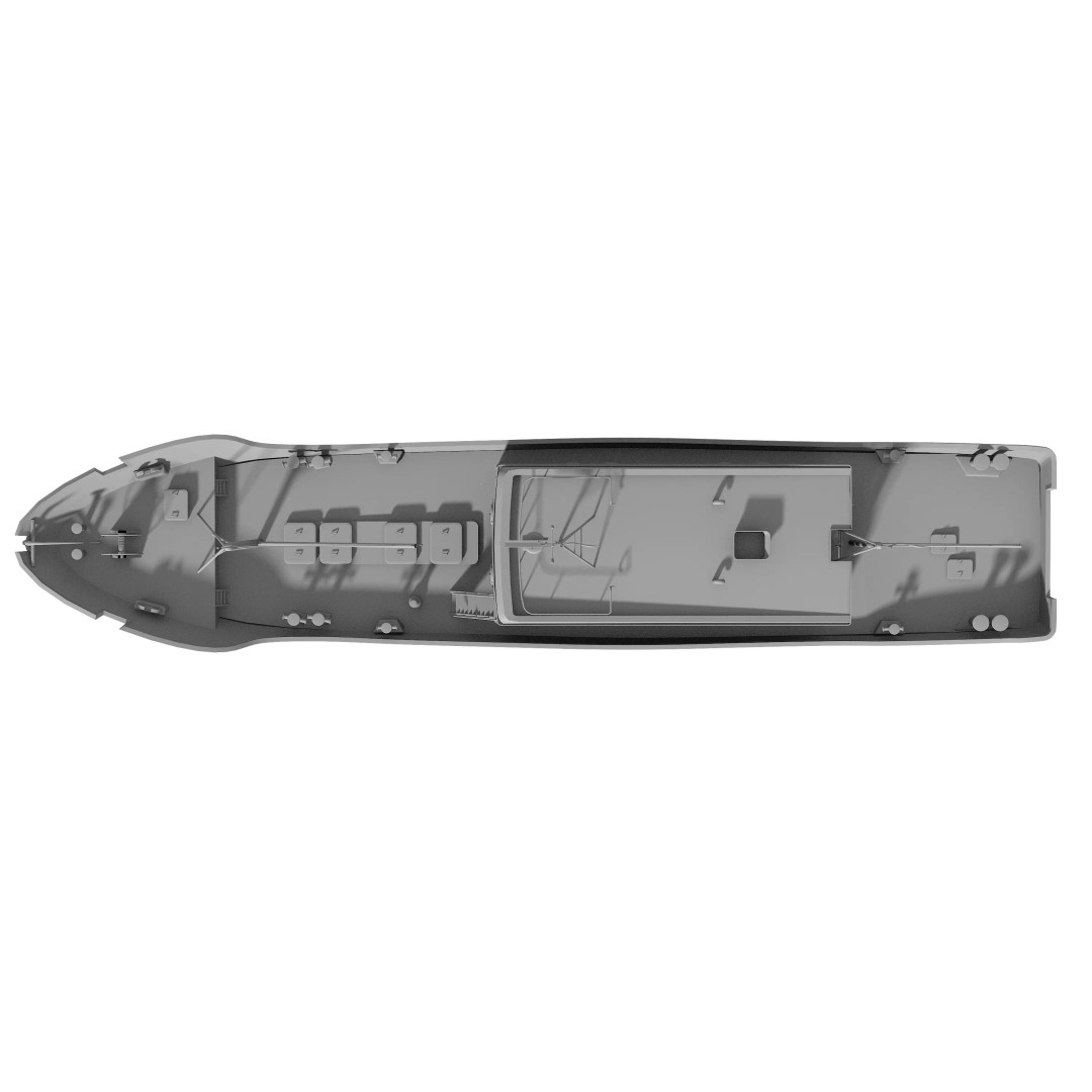 Fishing Boat 3D Model – Industrial Vessel for Games, FBX, OBJ - View 34