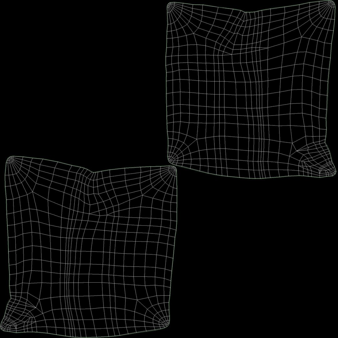 Elegant Pillow 3D Model – High Quality PBR Textures, FBX & OBJ Formats
