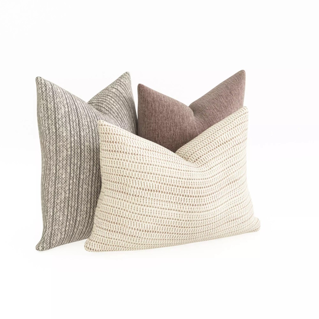 Elegant Pillow 3D Model – High Quality PBR Textures, FBX & OBJ Formats - View 2