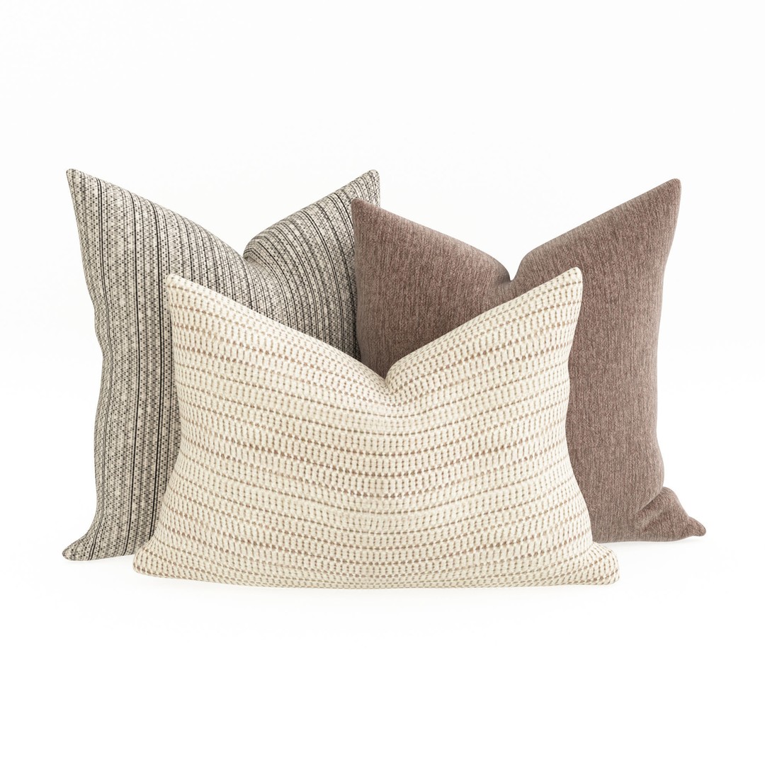 Elegant Pillow 3D Model – High Quality PBR Textures, FBX & OBJ Formats - View 3