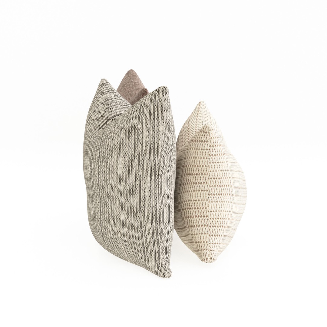 Elegant Pillow 3D Model – High Quality PBR Textures, FBX & OBJ Formats - View 4