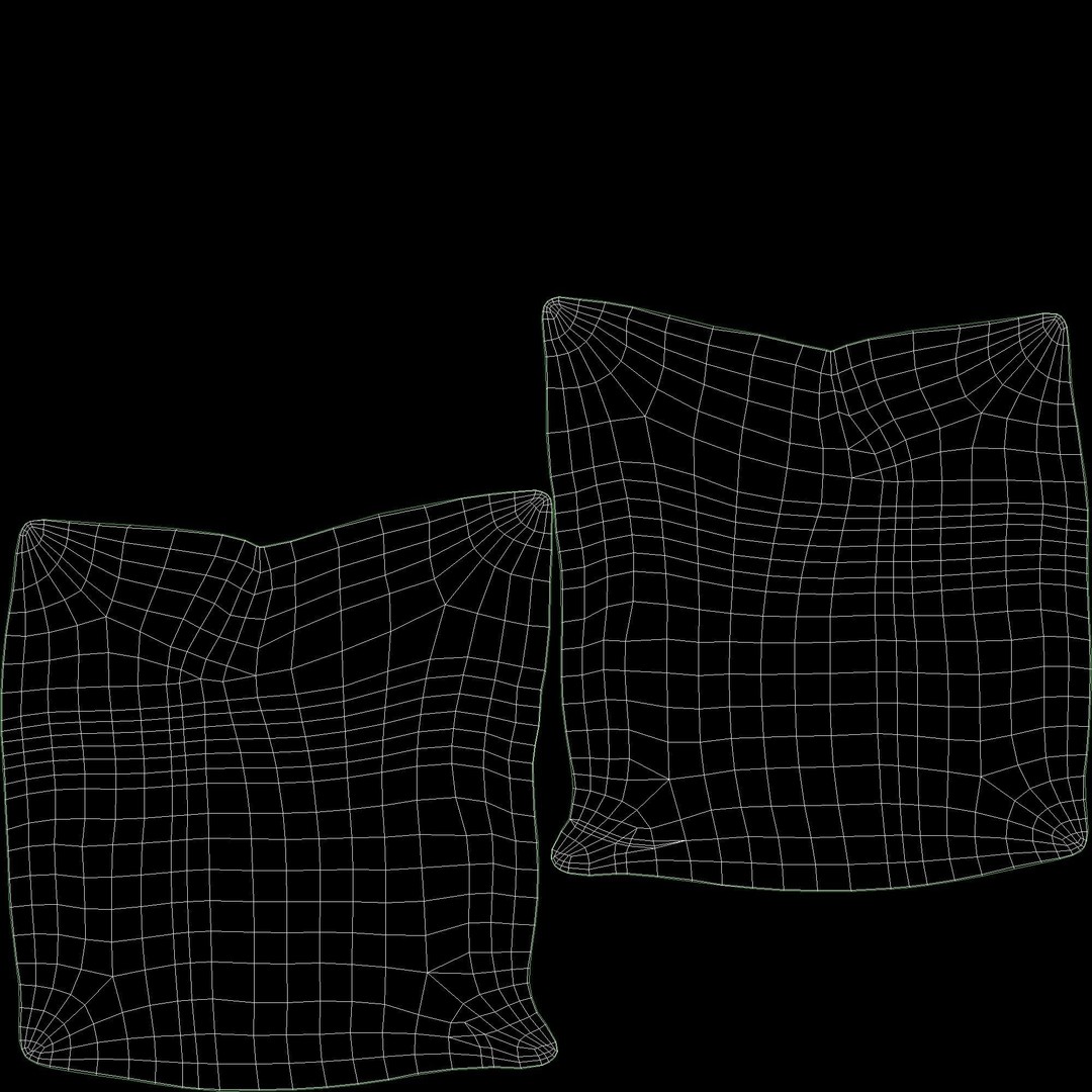 Elegant Pillow 3D Model – High Quality PBR Textures, FBX & OBJ Formats - View 8