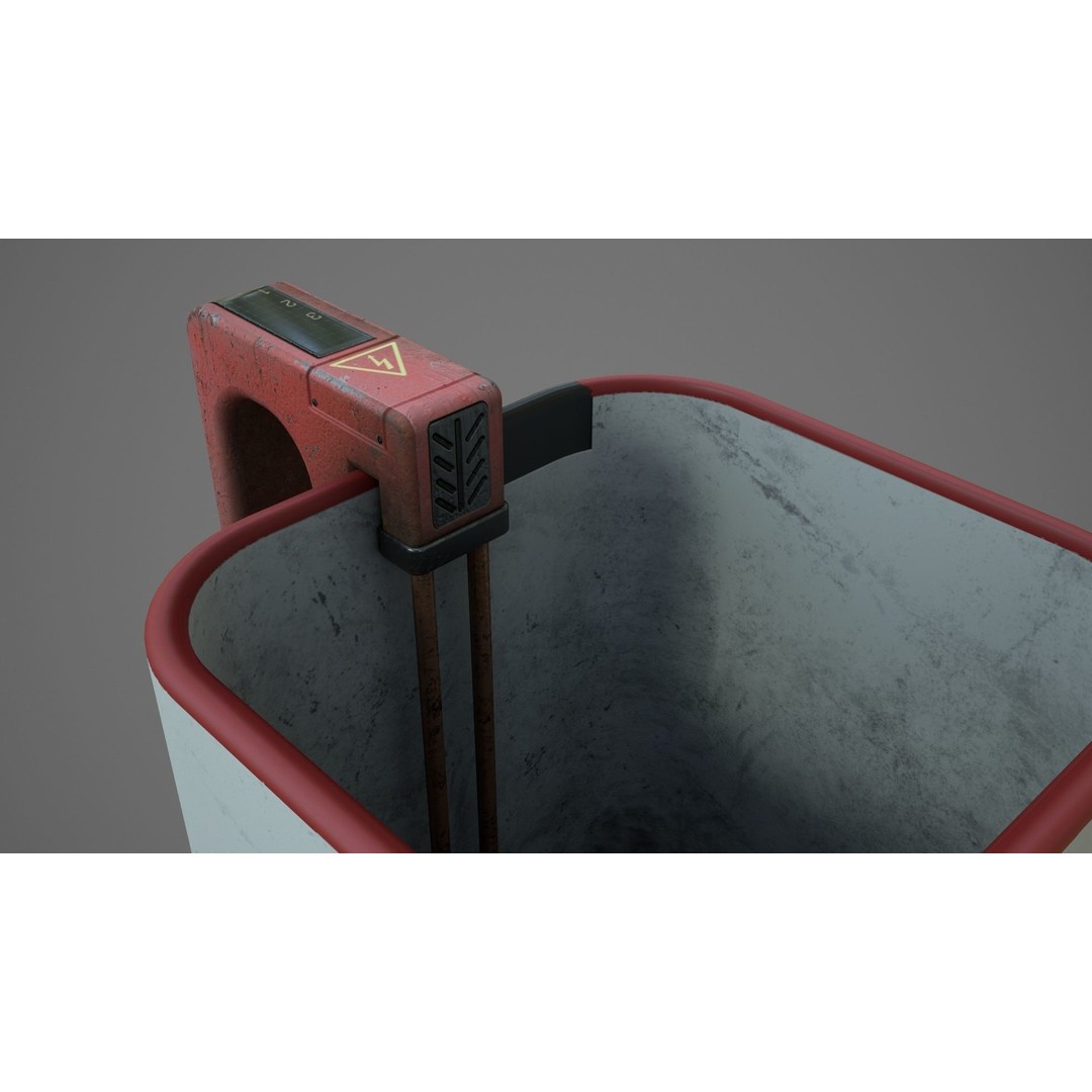 Sci-Fi Heat Mug 3D Model – Low Poly PBR Asset for Games, FBX, OBJ - View 12