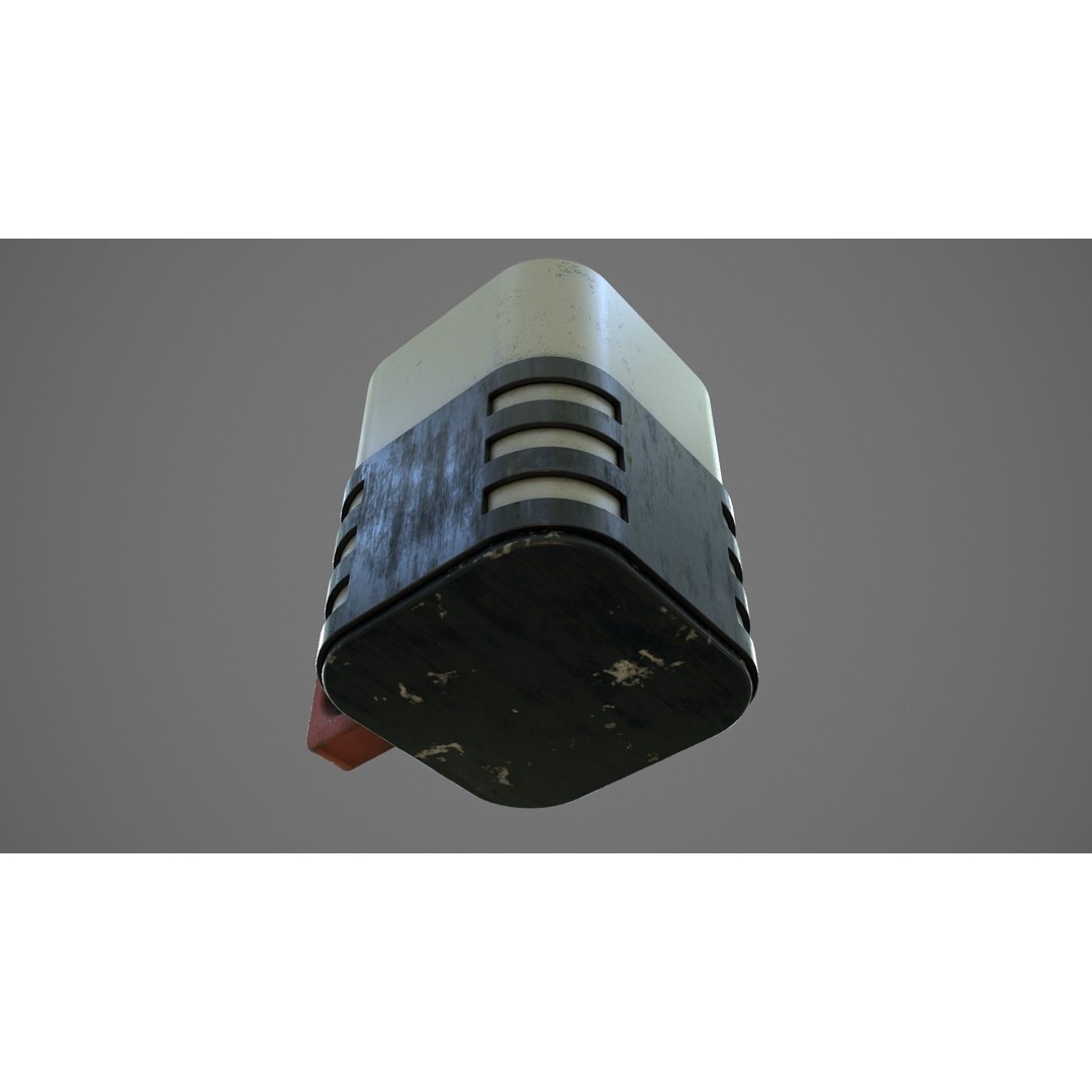 Sci-Fi Heat Mug 3D Model – Low Poly PBR Asset for Games, FBX, OBJ - View 13
