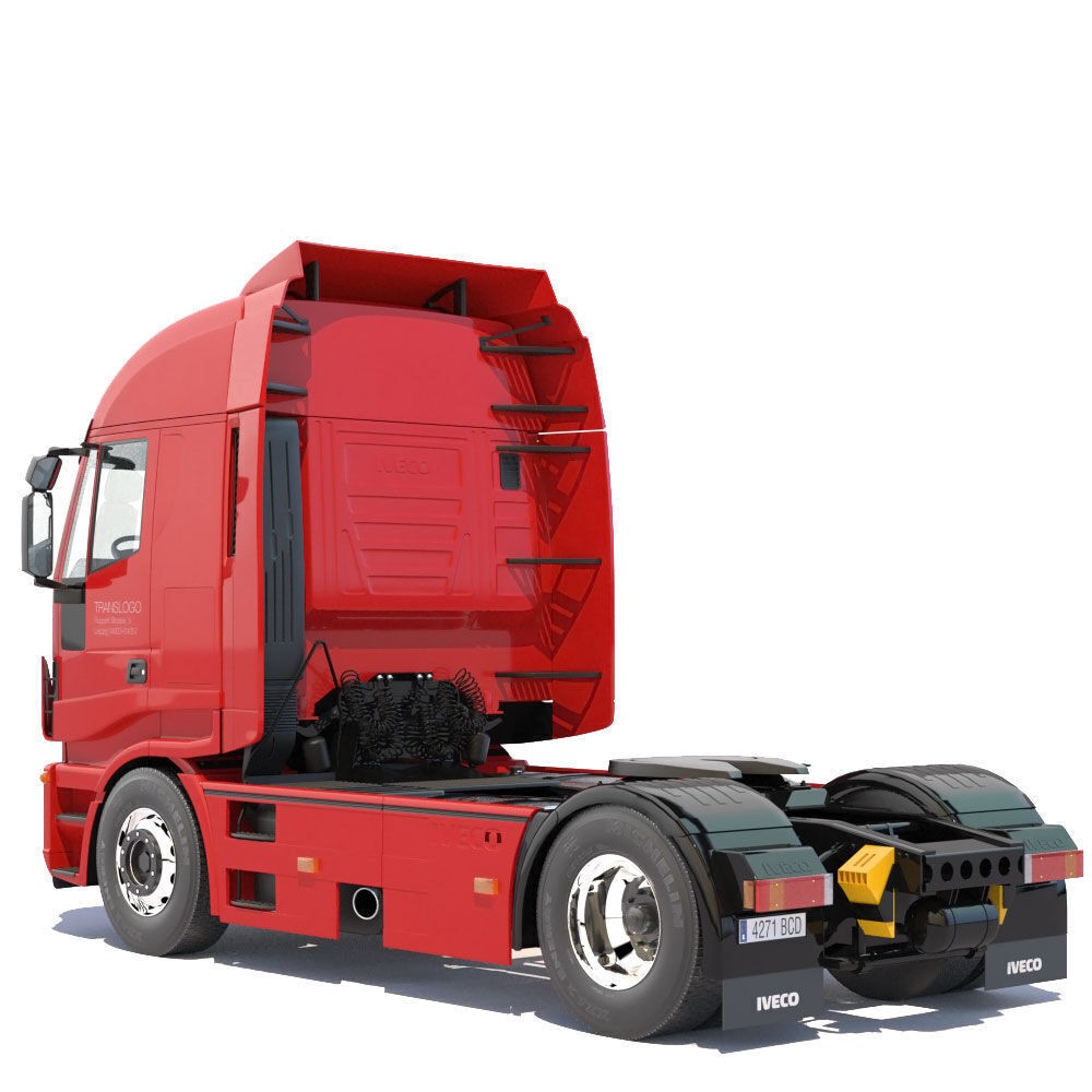 IVECO Hi-Way Truck 3D Model – Detailed ADR Tanker, FBX - View 12