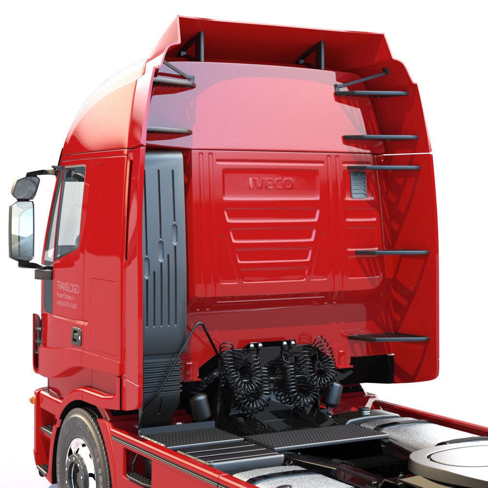 IVECO Hi-Way Truck 3D Model – Detailed ADR Tanker, FBX - View 15