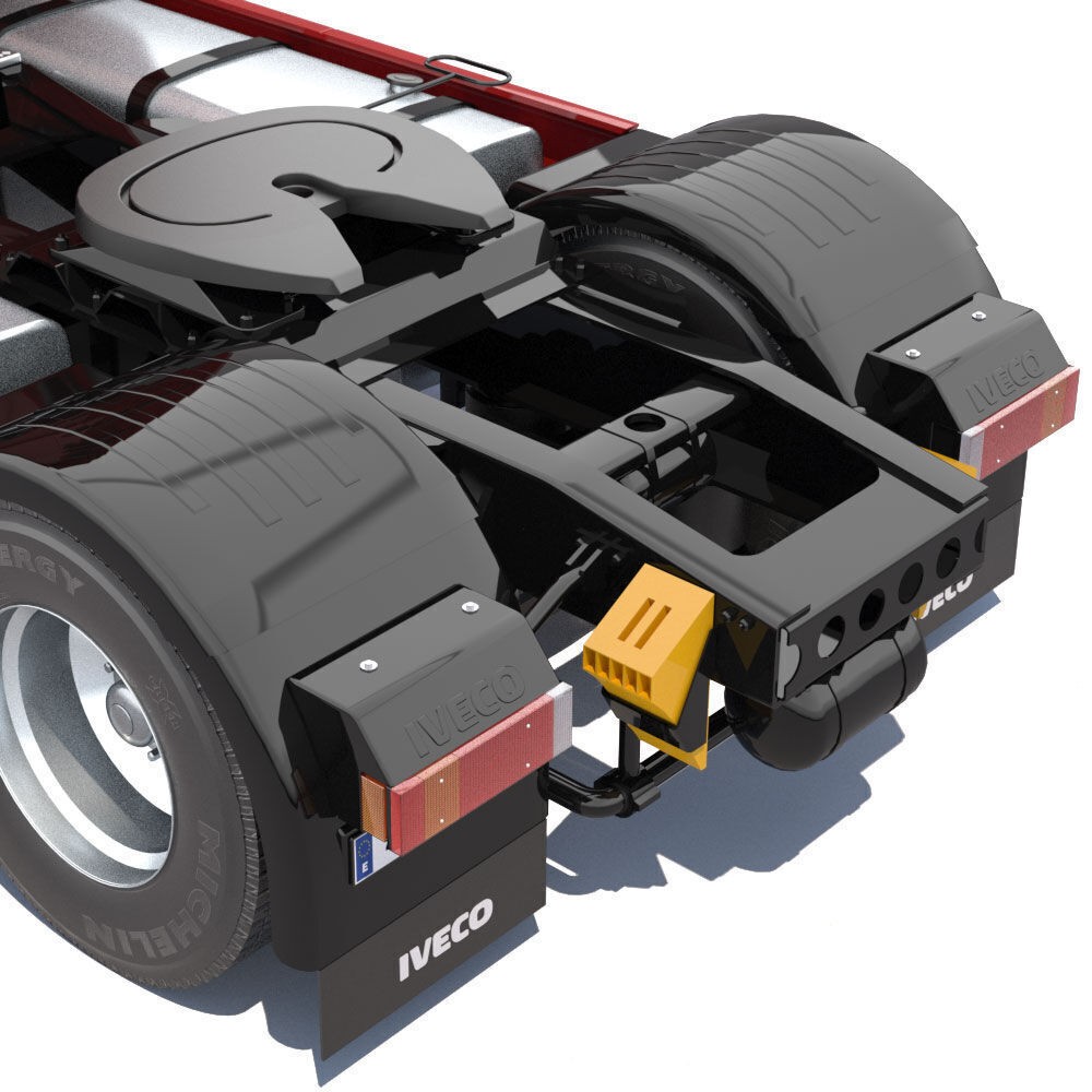 IVECO Hi-Way Truck 3D Model – Detailed ADR Tanker, FBX - View 16