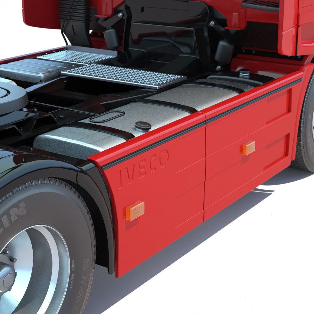 IVECO Hi-Way Truck 3D Model – Detailed ADR Tanker, FBX - View 18