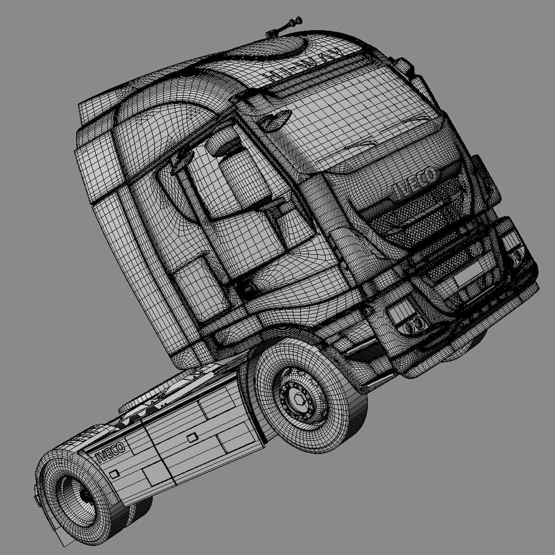 IVECO Hi-Way Truck 3D Model – Detailed ADR Tanker, FBX - View 7