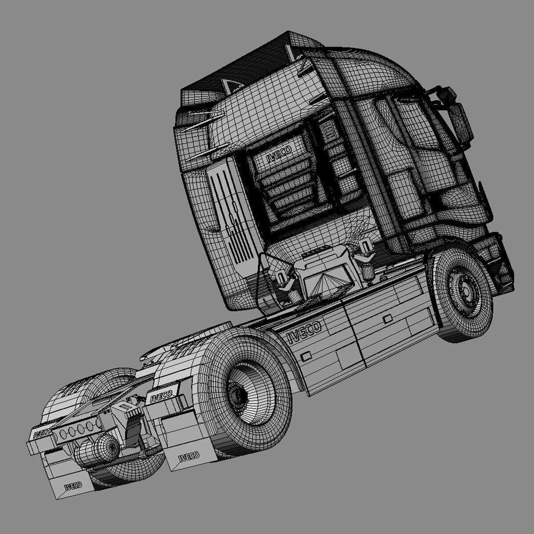 IVECO Hi-Way Truck 3D Model – Detailed ADR Tanker, FBX - View 8