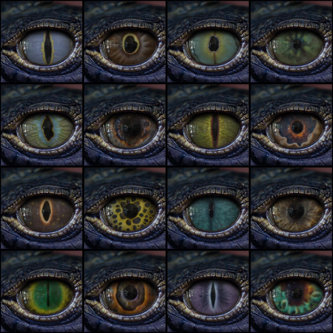 Creature Eyes 3D Model – PBR Textures for Realistic Characters - View 2