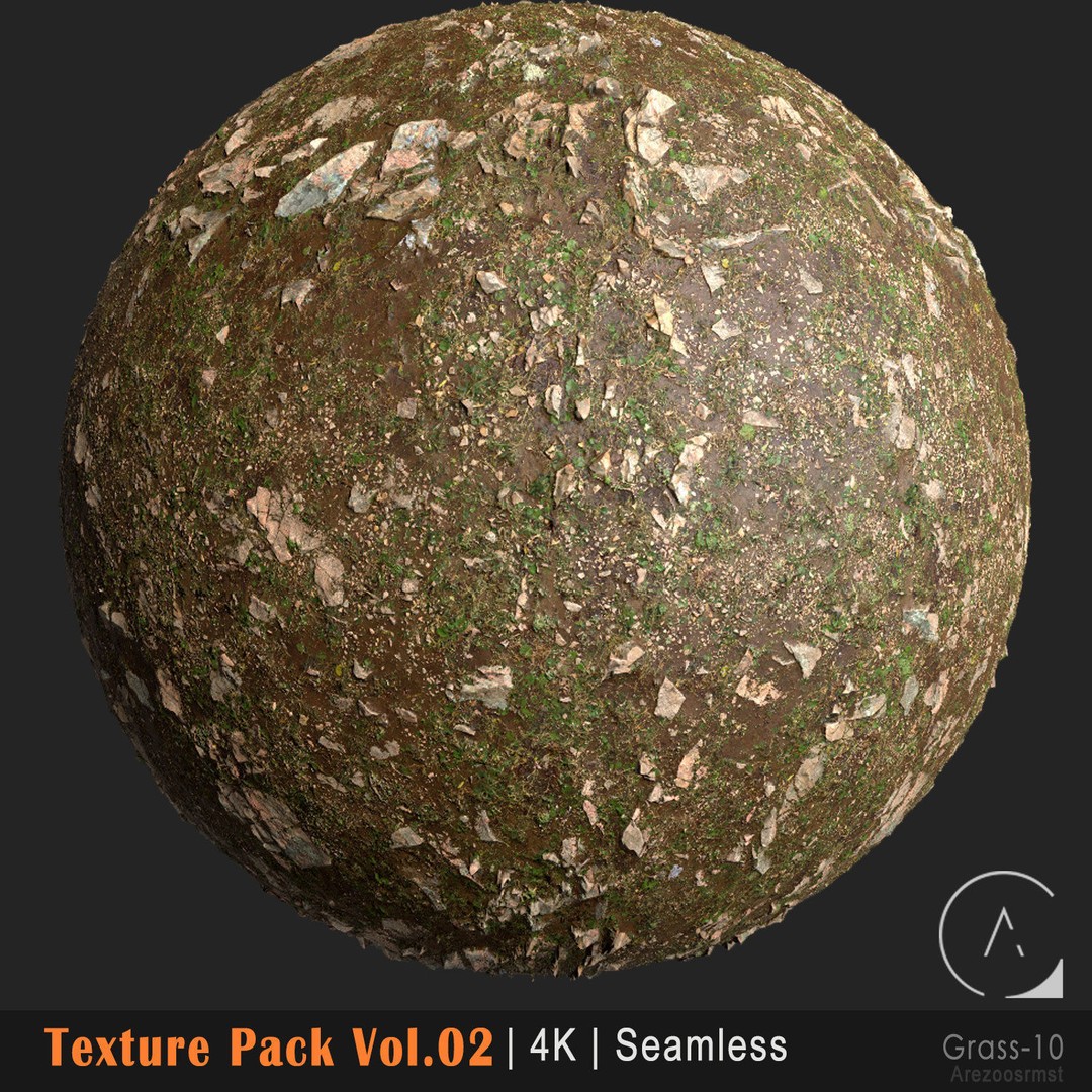 Grass Texture Pack 3D Model – PBR 4K Seamless Textures for Games
