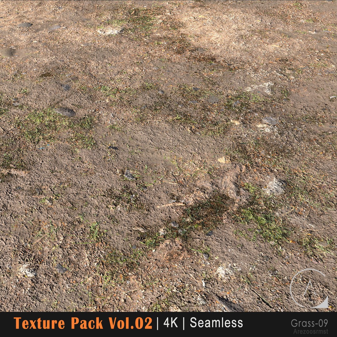 Grass Texture Pack 3D Model – PBR 4K Seamless Textures for Games - View 11