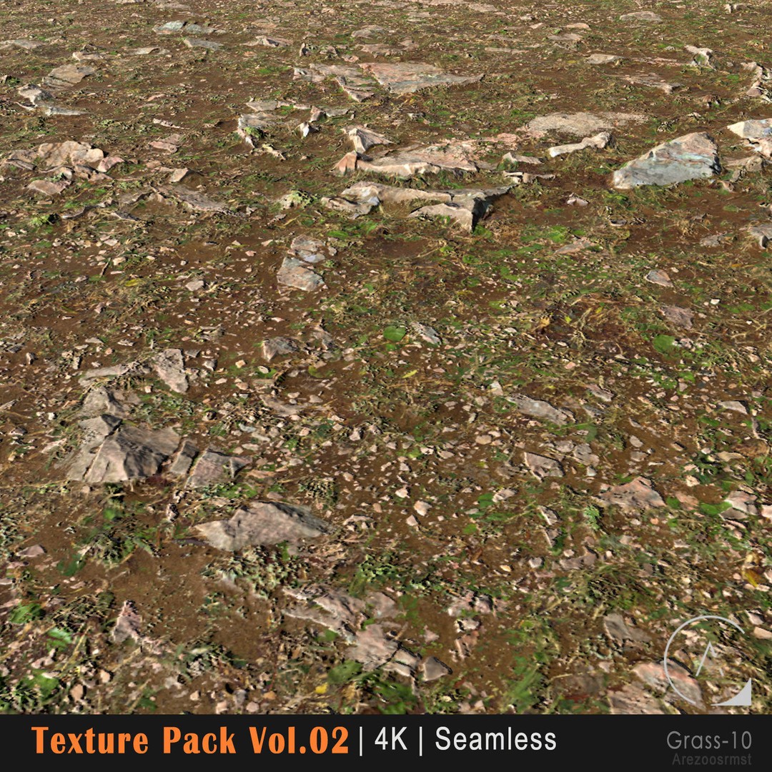 Grass Texture Pack 3D Model – PBR 4K Seamless Textures for Games - View 12