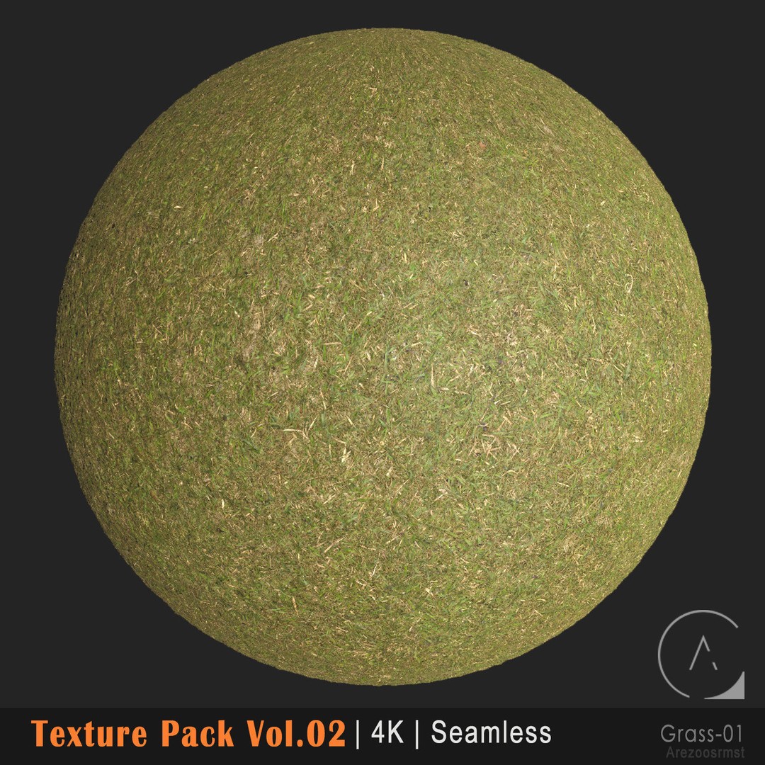 Grass Texture Pack 3D Model – PBR 4K Seamless Textures for Games - View 13