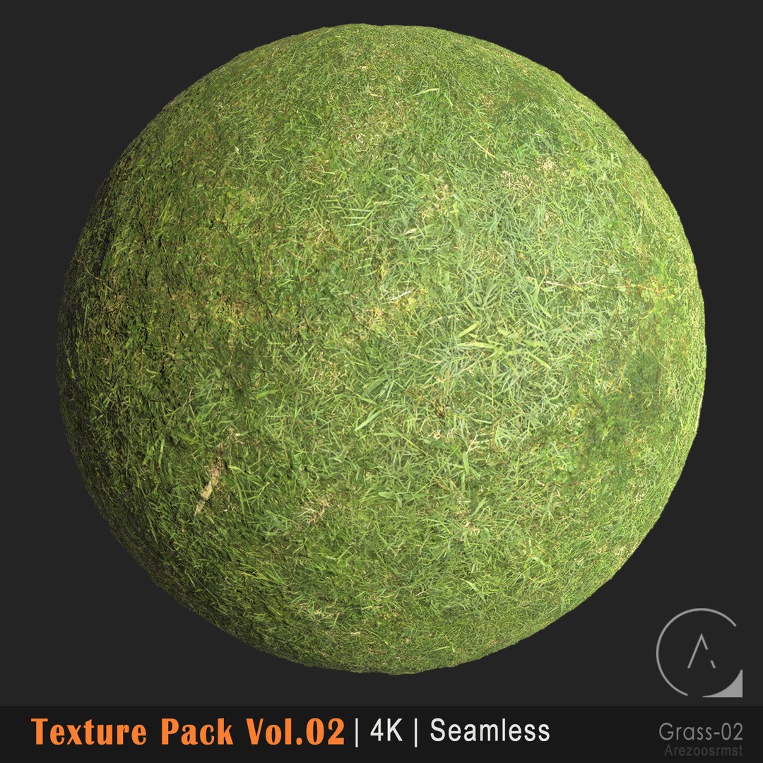 Grass Texture Pack 3D Model – PBR 4K Seamless Textures for Games - View 14