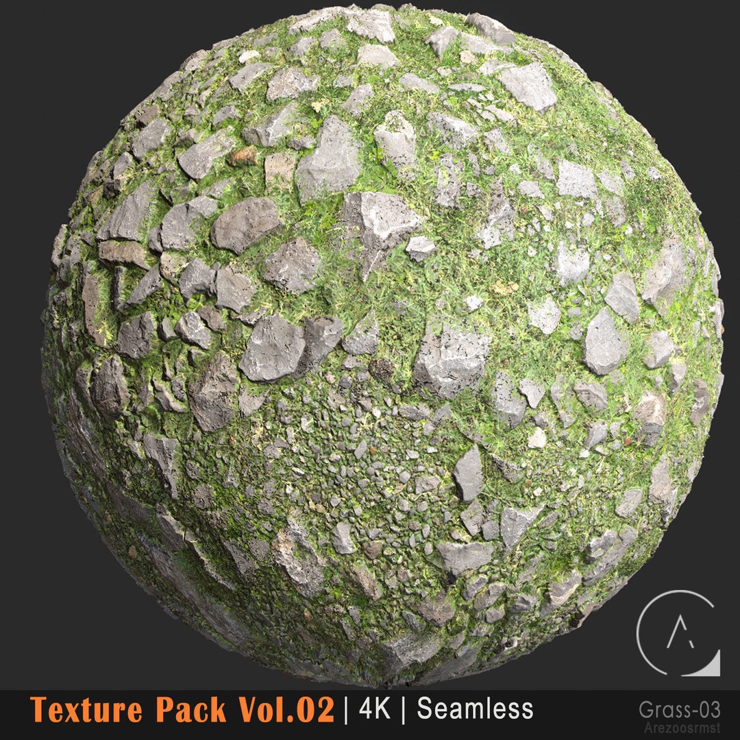 Grass Texture Pack 3D Model – PBR 4K Seamless Textures for Games - View 15