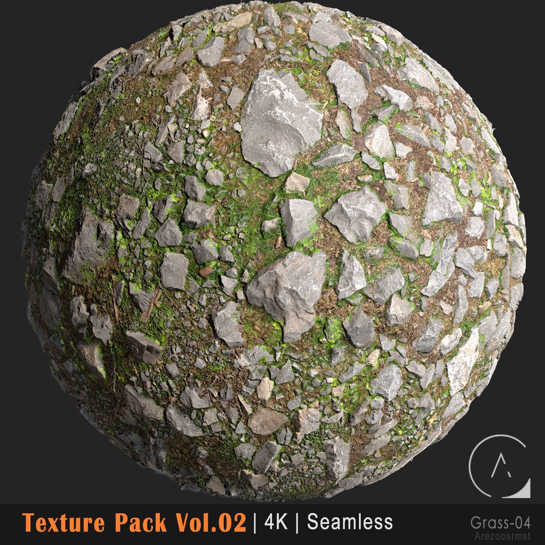 Grass Texture Pack 3D Model – PBR 4K Seamless Textures for Games - View 16