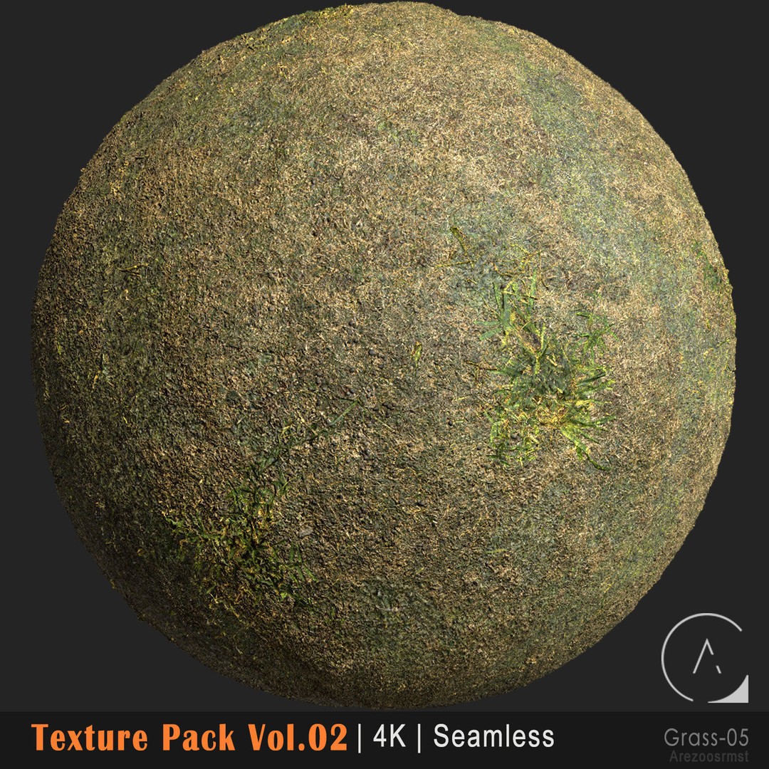 Grass Texture Pack 3D Model – PBR 4K Seamless Textures for Games - View 17