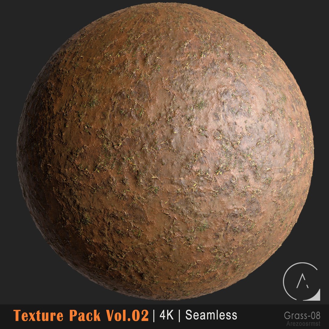 Grass Texture Pack 3D Model – PBR 4K Seamless Textures for Games - View 20