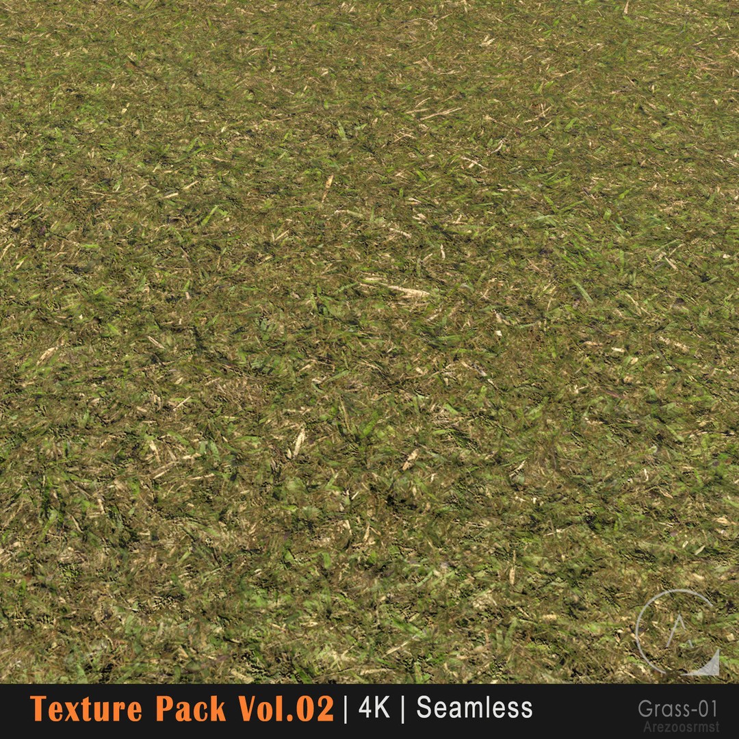 Grass Texture Pack 3D Model – PBR 4K Seamless Textures for Games - View 3