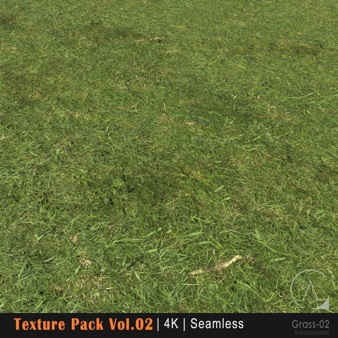 Grass Texture Pack 3D Model – PBR 4K Seamless Textures for Games - View 4