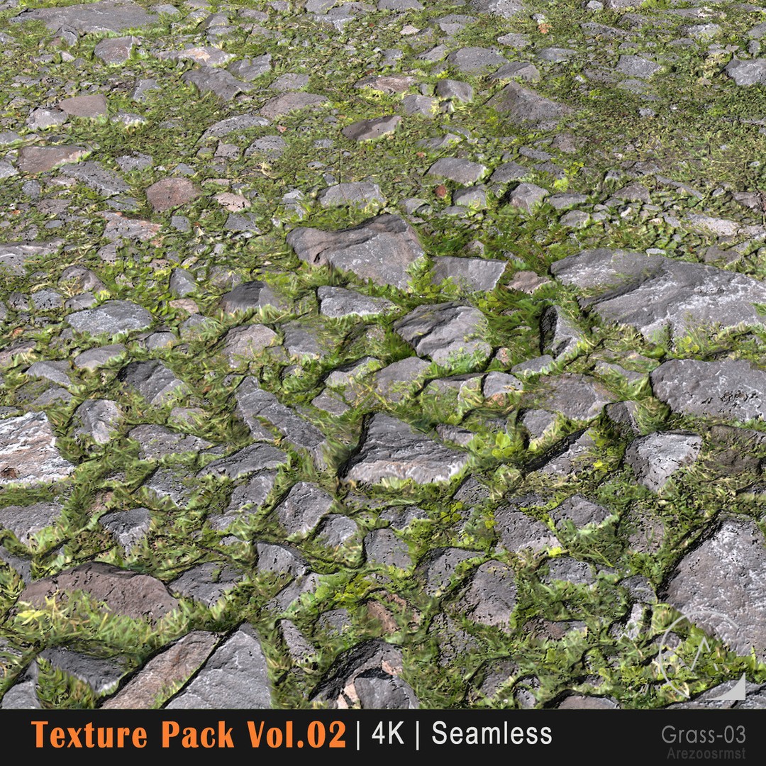 Grass Texture Pack 3D Model – PBR 4K Seamless Textures for Games - View 5