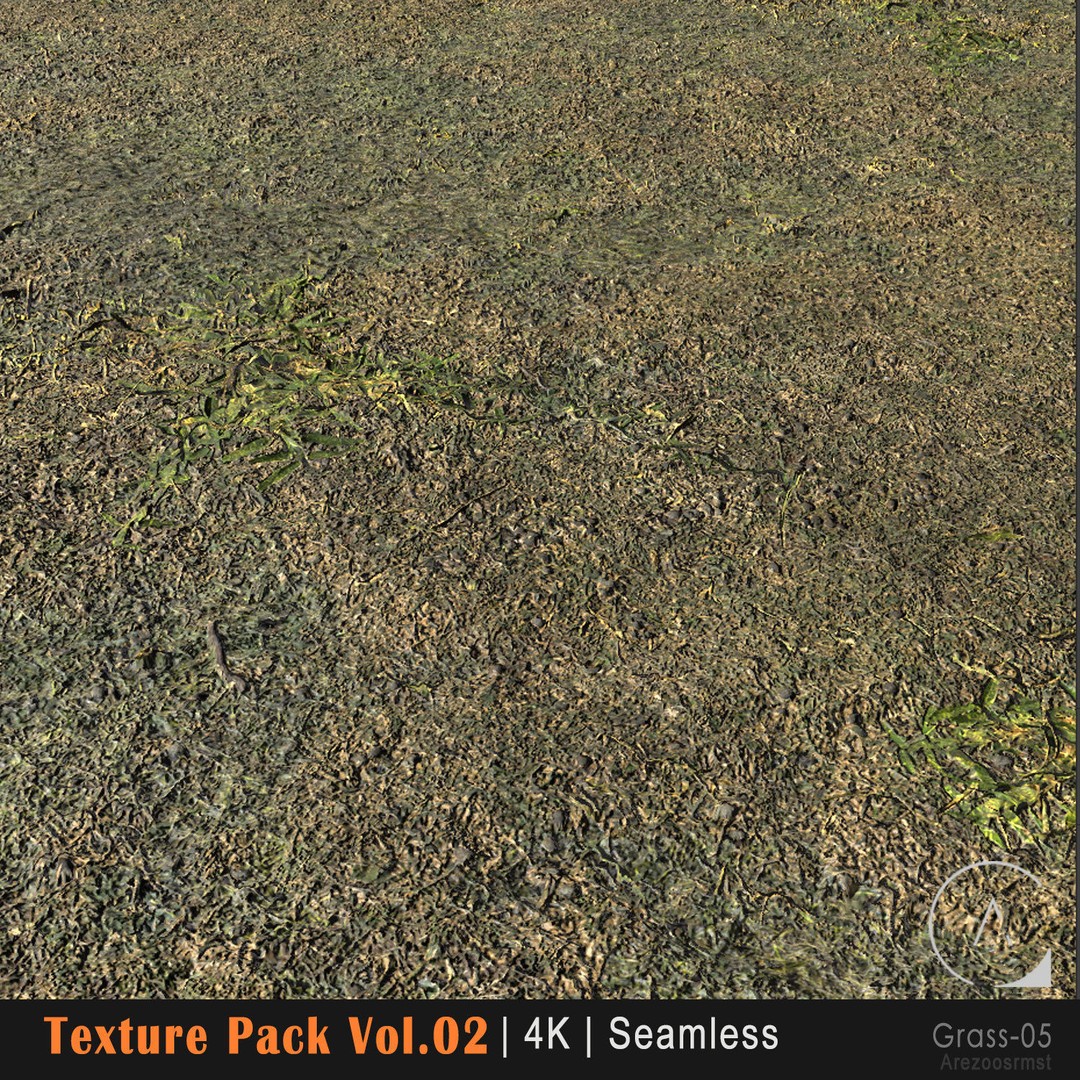 Grass Texture Pack 3D Model – PBR 4K Seamless Textures for Games - View 7