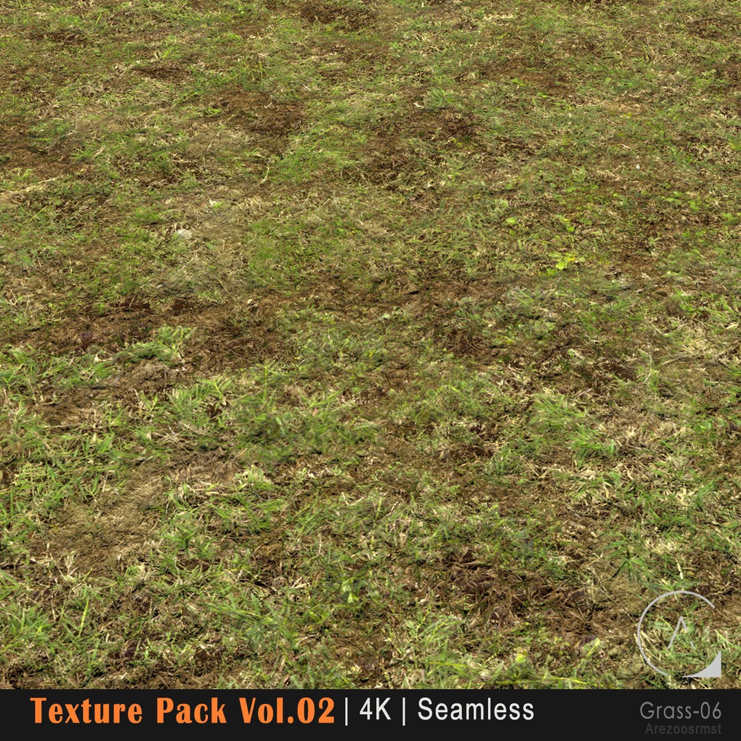 Grass Texture Pack 3D Model – PBR 4K Seamless Textures for Games - View 8