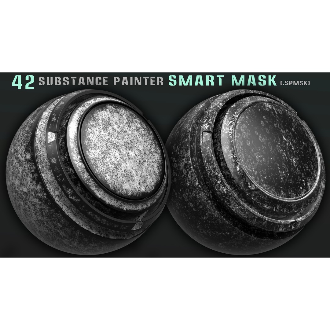42 Smart Masks 3D Model – High Quality Textures for Substance Painter - View 5