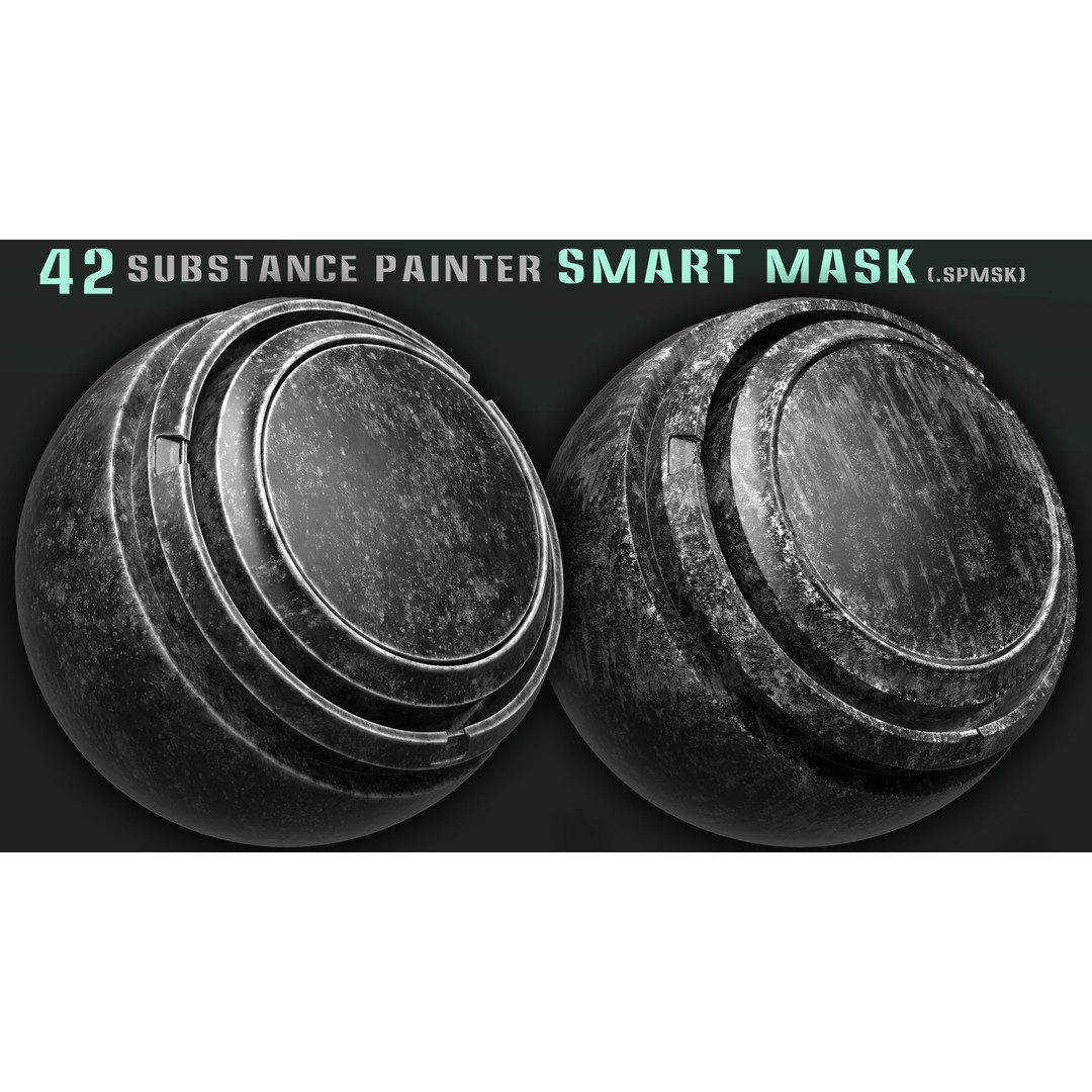42 Smart Masks 3D Model – High Quality Textures for Substance Painter - View 8