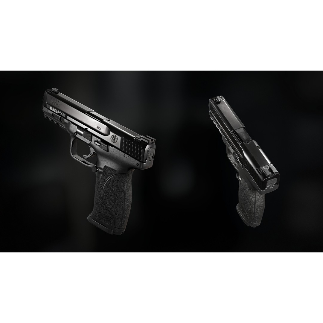 Smith and Wesson MP 9 2.0 Pistol Magazine 3D Model – Game Ready FBX, OBJ - View 11