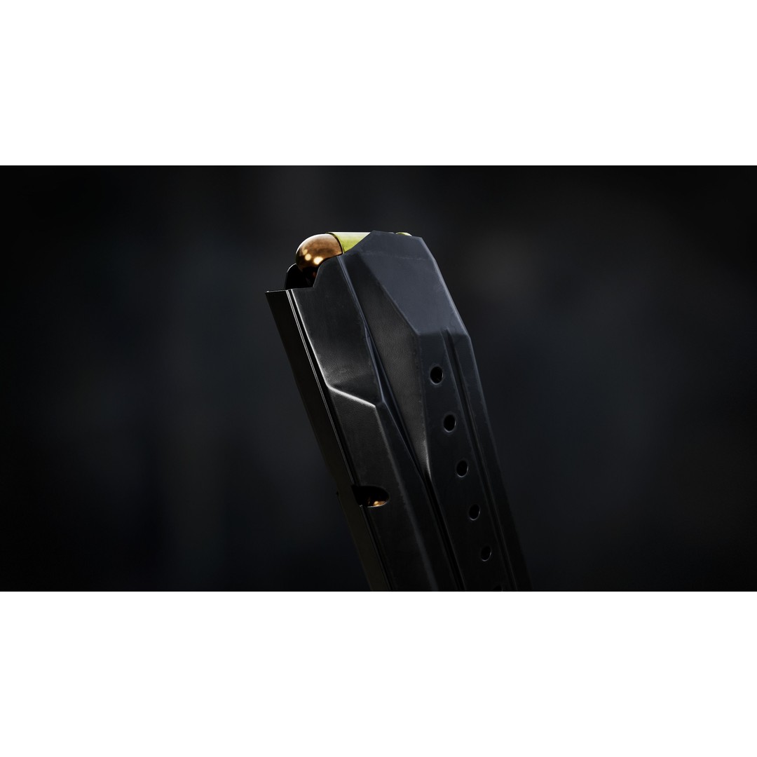 Smith and Wesson MP 9 2.0 Pistol Magazine 3D Model – Game Ready FBX, OBJ - View 12