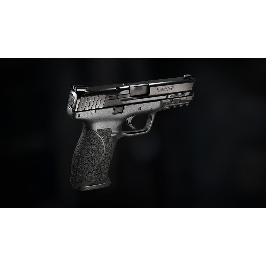 Smith and Wesson MP 9 2.0 Pistol Magazine 3D Model – Game Ready FBX, OBJ - View 5