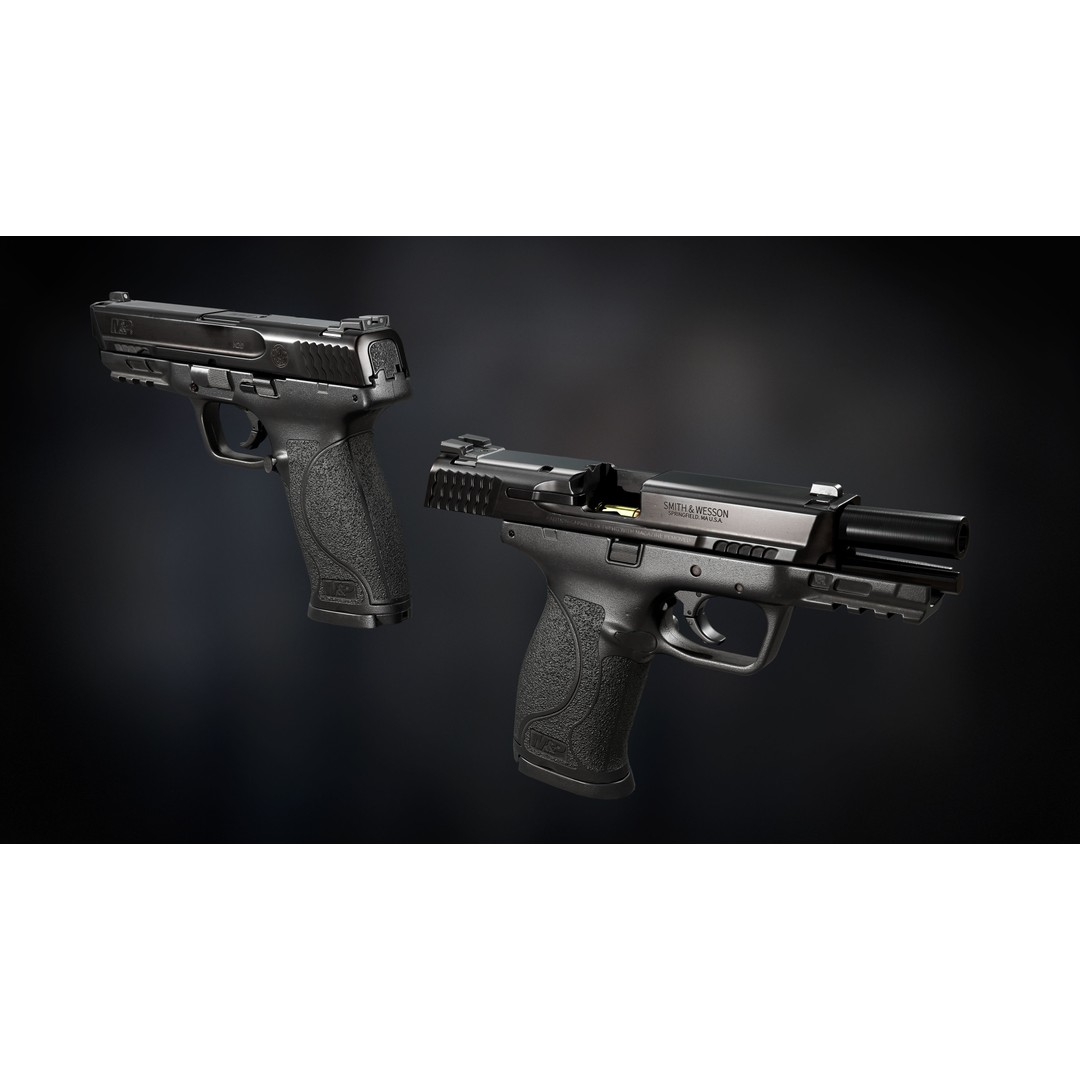Smith and Wesson MP 9 2.0 Pistol Magazine 3D Model – Game Ready FBX, OBJ - View 8